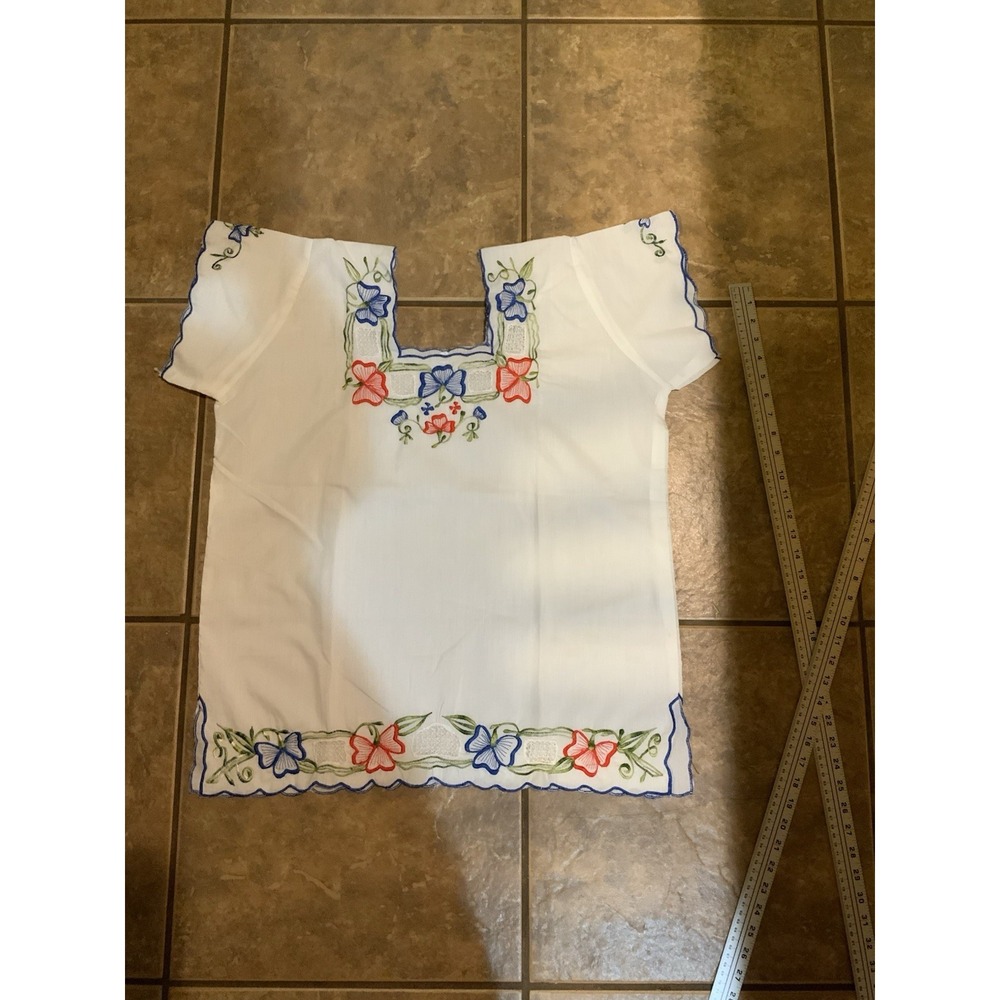 mexican embroidered top large 4007